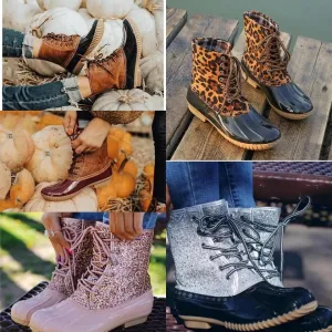 11120   Lace-Up & Slip-On Duck Boots