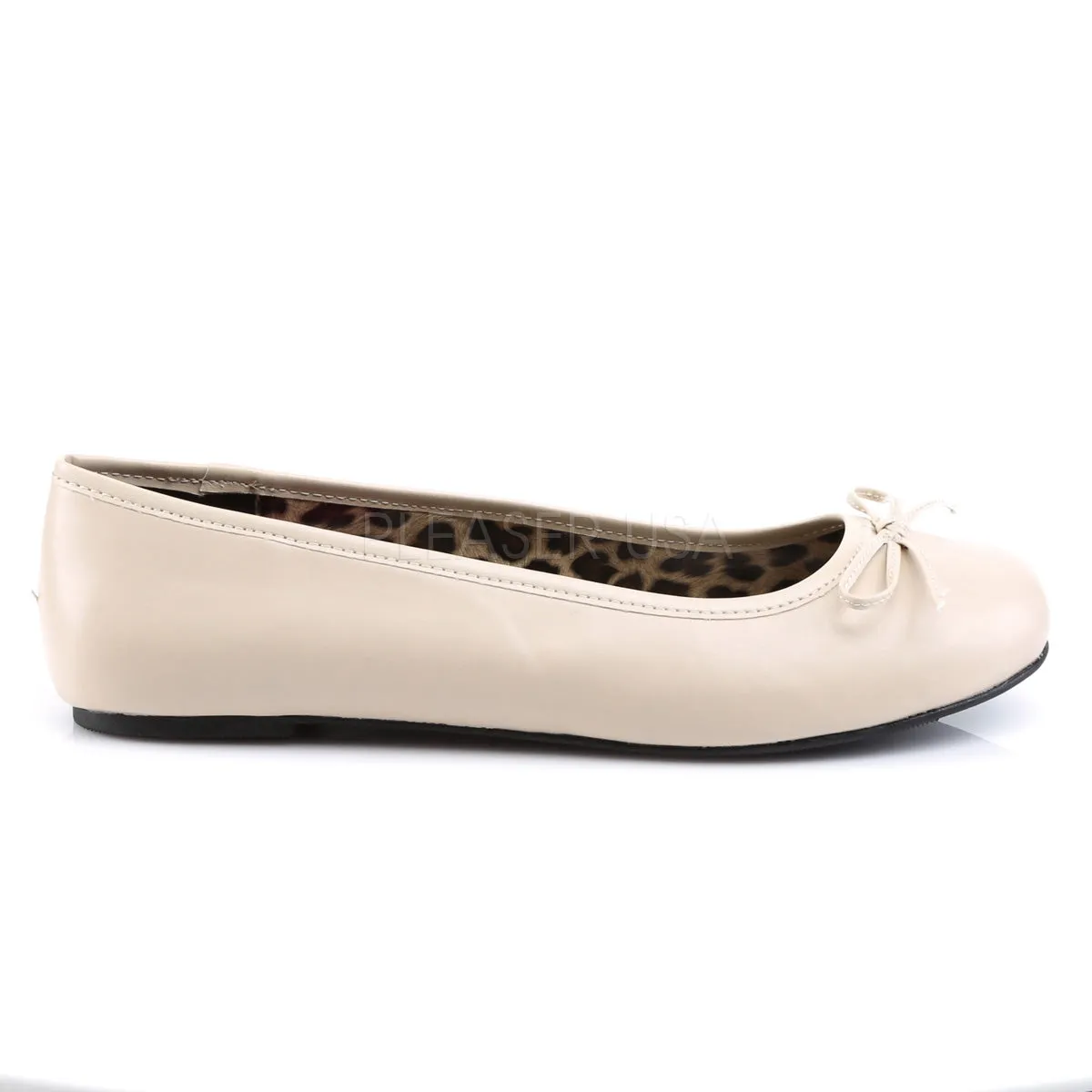Anna Ballet Plus Size Flats Cream