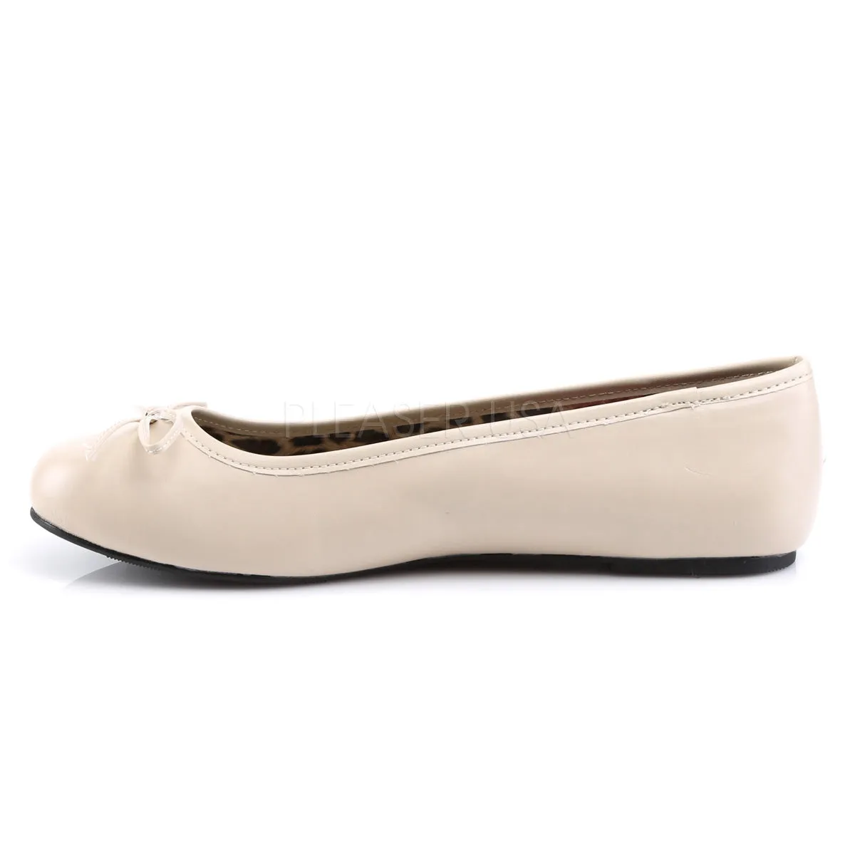Anna Ballet Plus Size Flats Cream