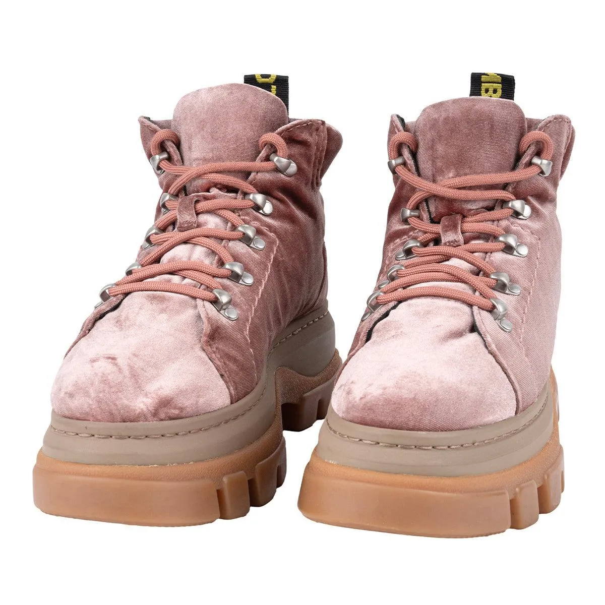 Bimba Y Lola Platform Low-Top Sneakers Velvet Pink Colour For Women
