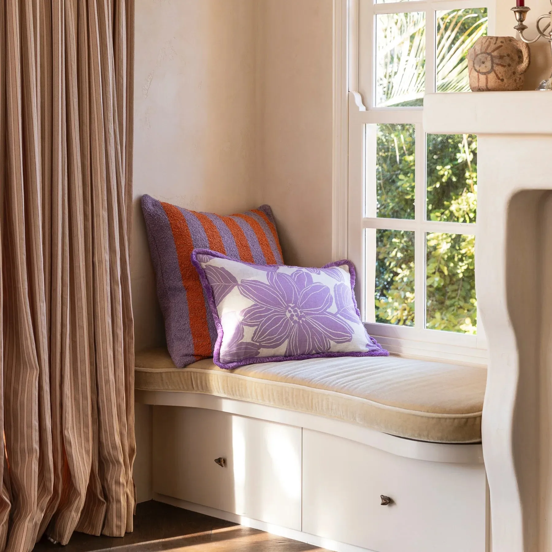Bonnie & Neil Margot Lilac Cushion 60x40cm