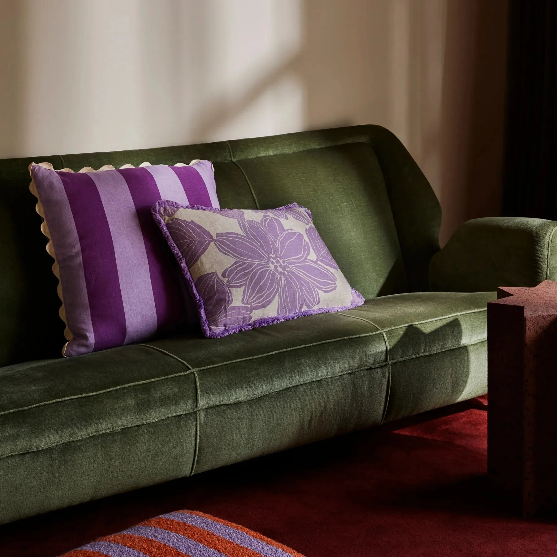 Bonnie & Neil Margot Lilac Cushion 60x40cm