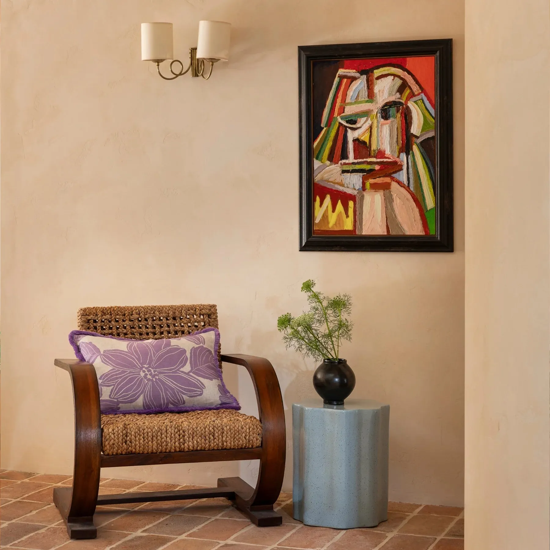Bonnie & Neil Margot Lilac Cushion 60x40cm