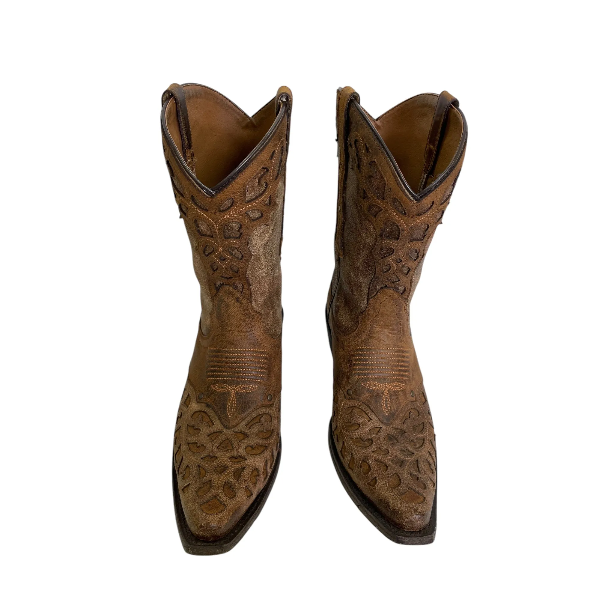 Boots Western By Ariat In Brown, Size:9.5