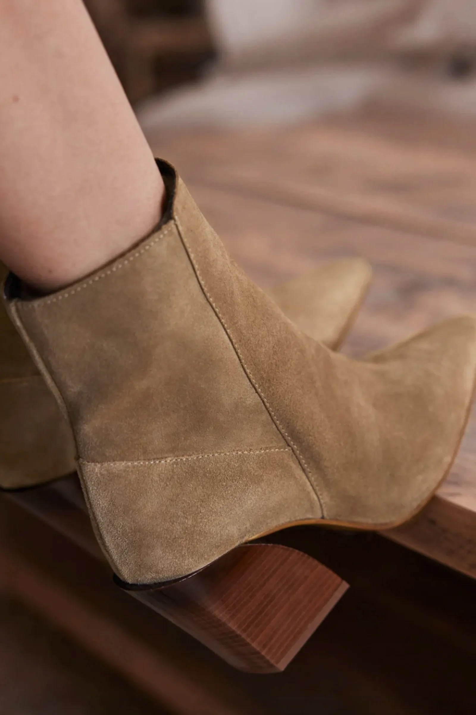 Camel Suede Cowboy Boots