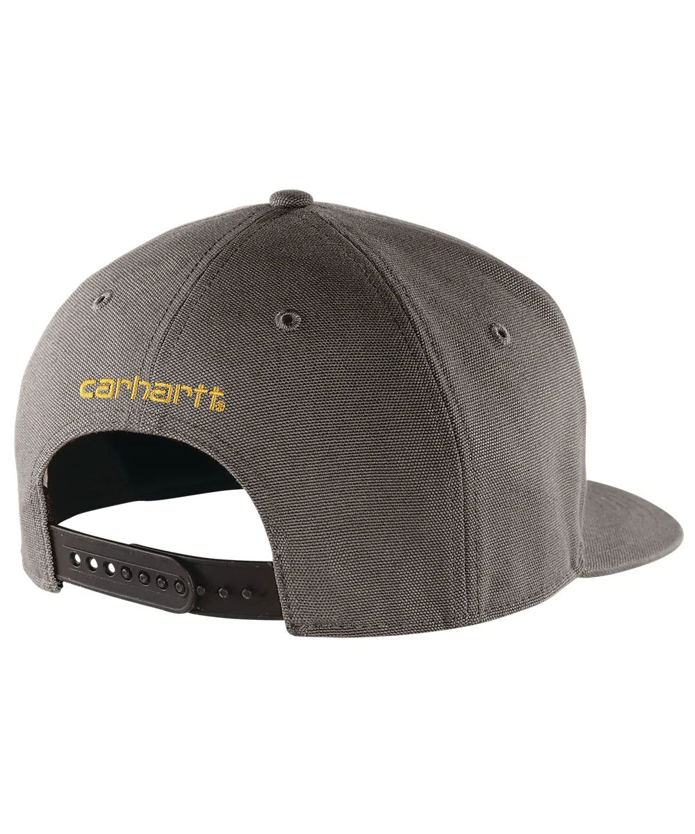 Carhartt Men&#39;s Firm Duck Flat Brim Cap - Gravel