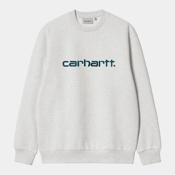Carhartt WIP Carhartt Sweat - Ash Heather / Duck Blue