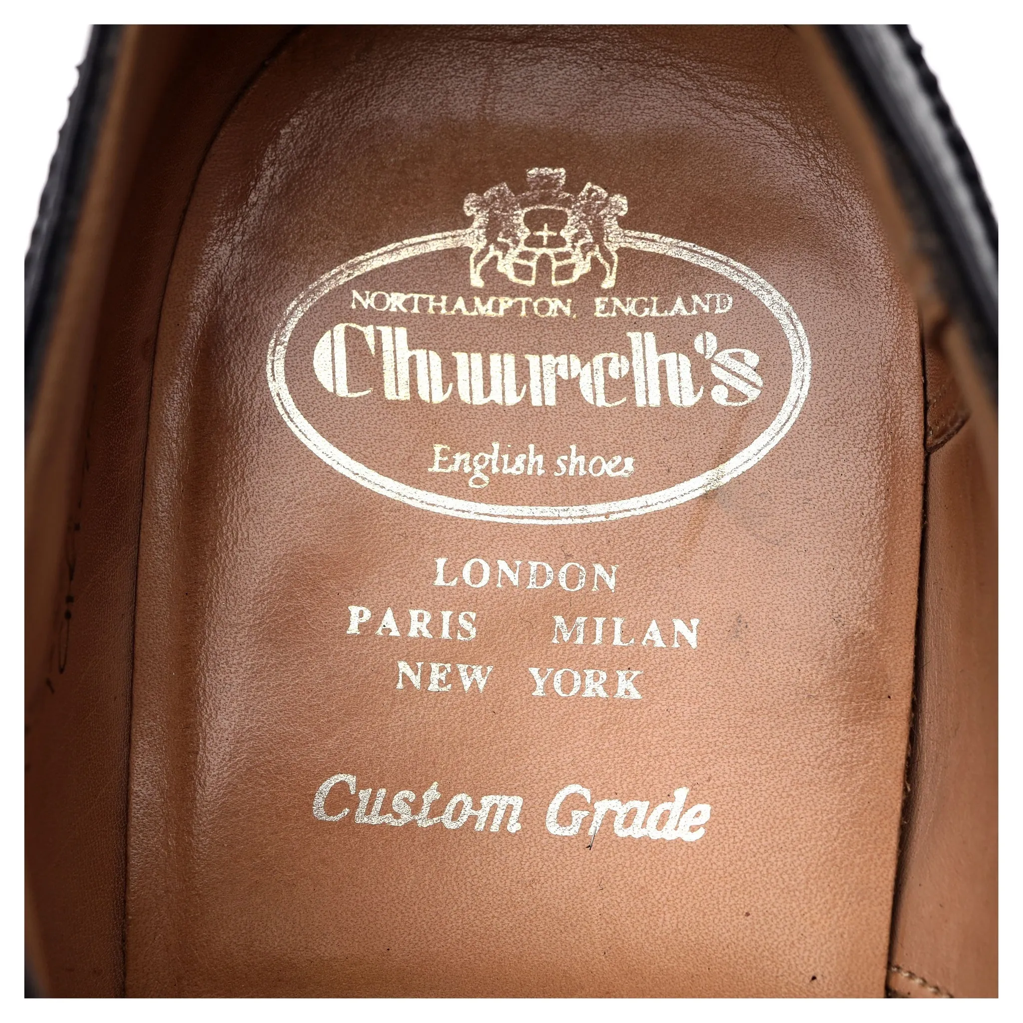 'Chetwynd' Black Leather Oxford Brogues UK 9.5 G