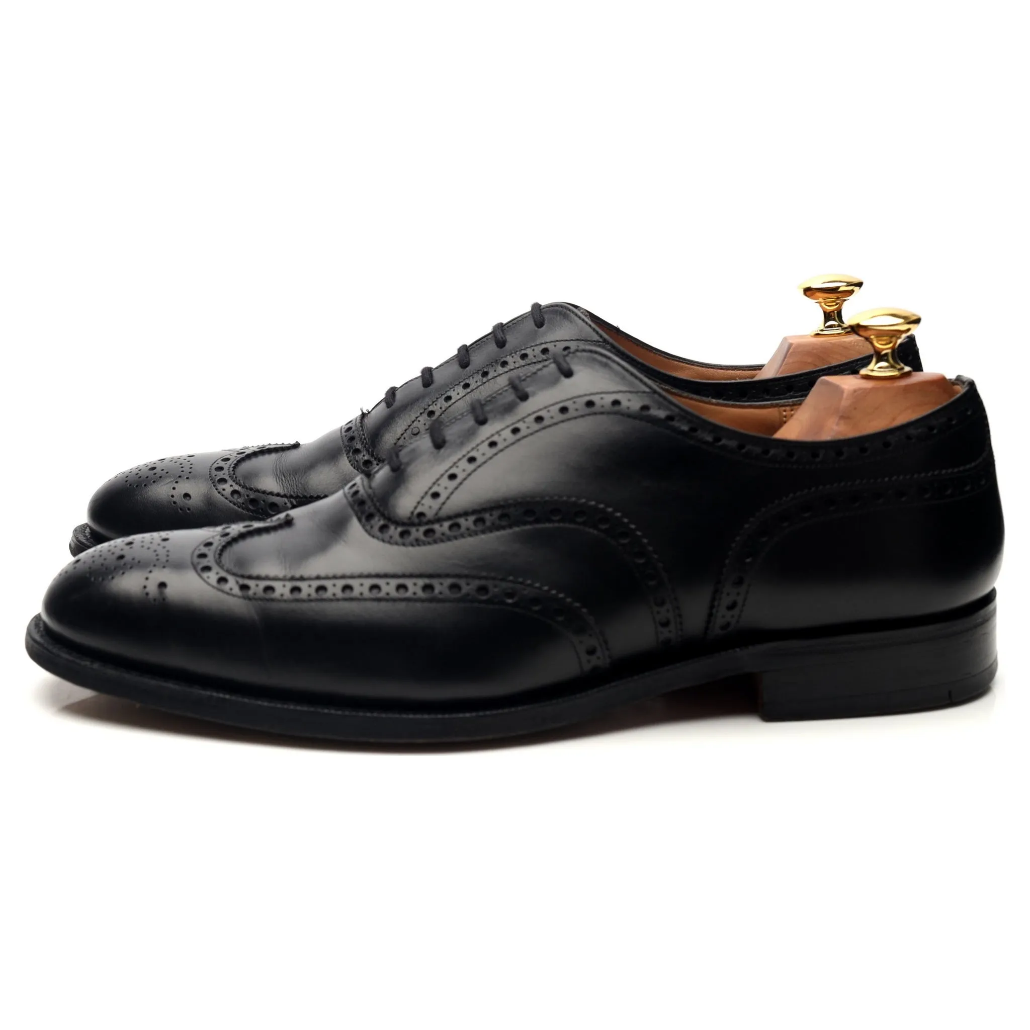 'Chetwynd' Black Leather Oxford Brogues UK 9.5 G