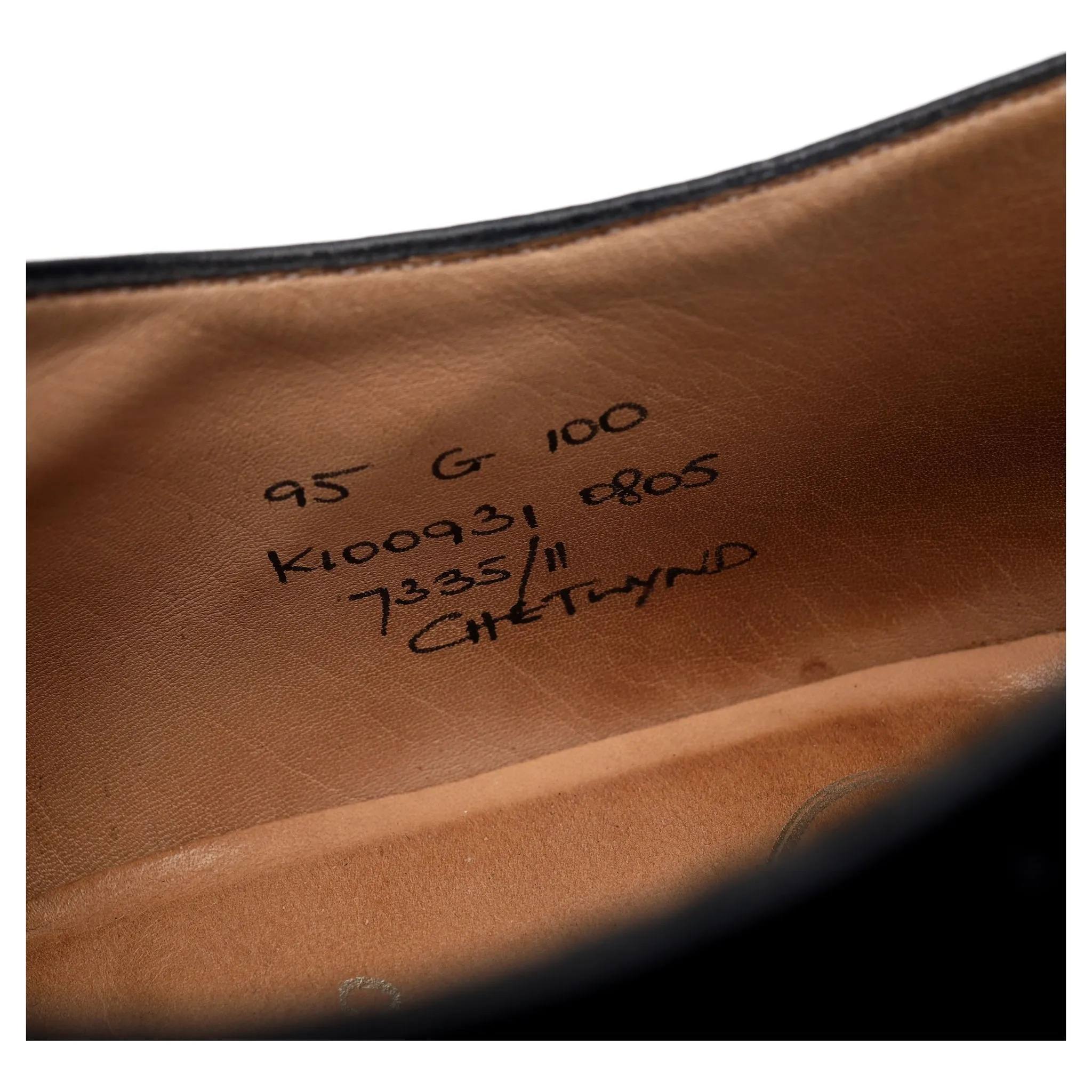 'Chetwynd' Black Leather Oxford Brogues UK 9.5 G