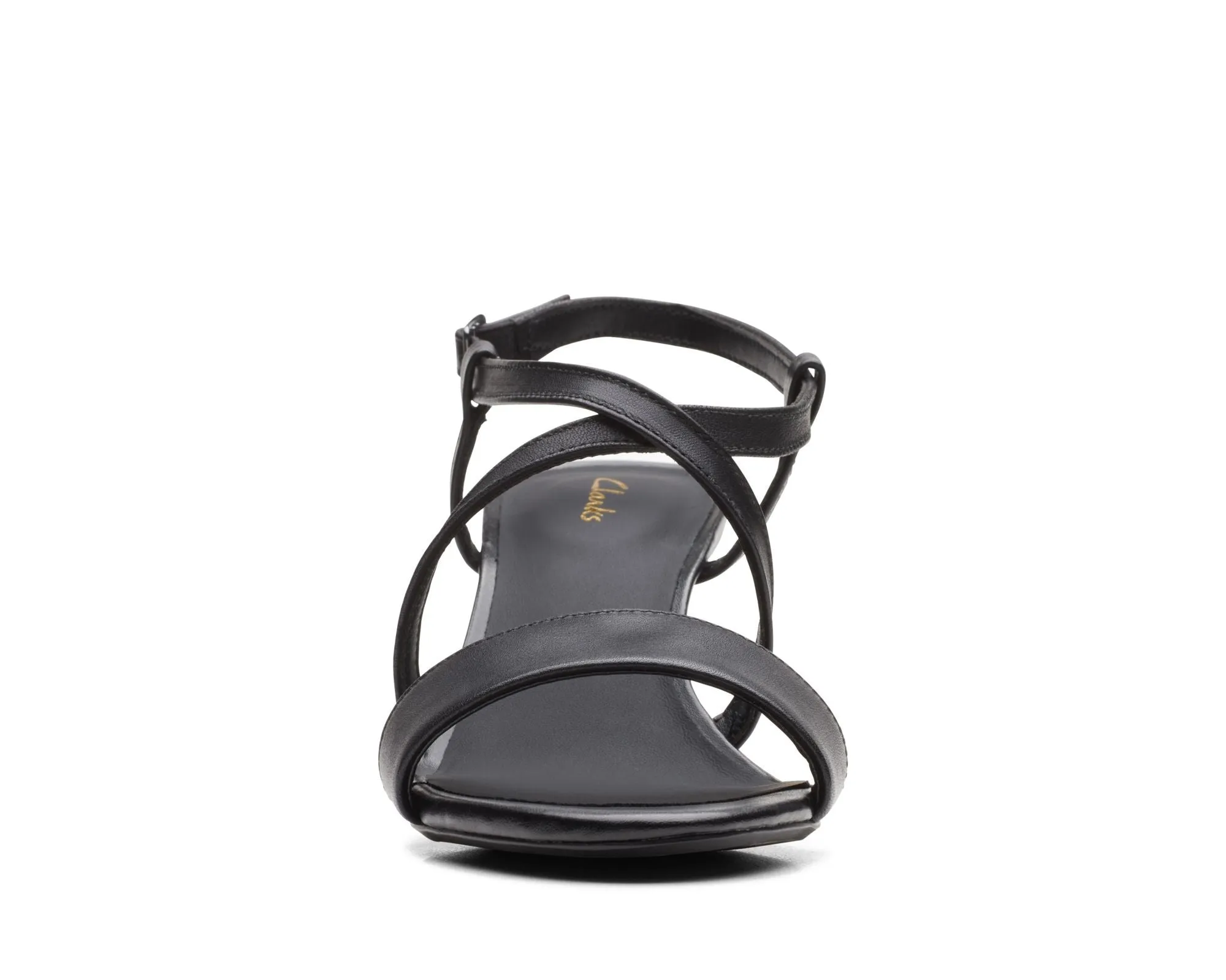 Clarks Amali Buckle Black Leather