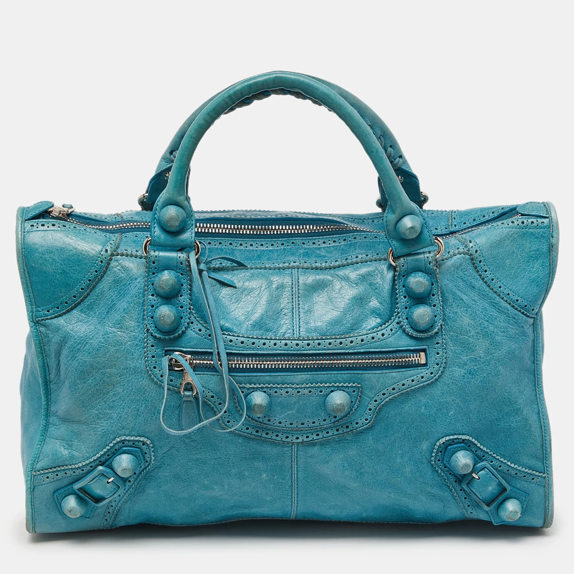 Cyclade Leather Brogues Work Tote