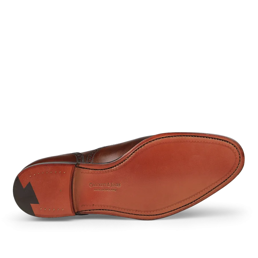 Dark Brown Calf Leather Westfield Semi-Brogues