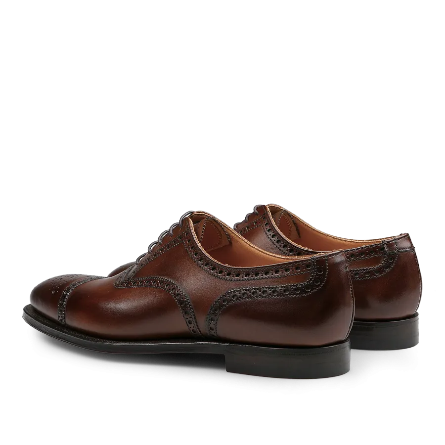 Dark Brown Calf Leather Westfield Semi-Brogues