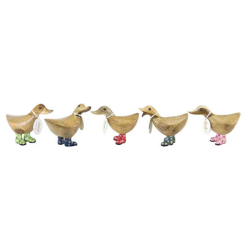DCUK Ducky with Flower Welly - Grey 9800