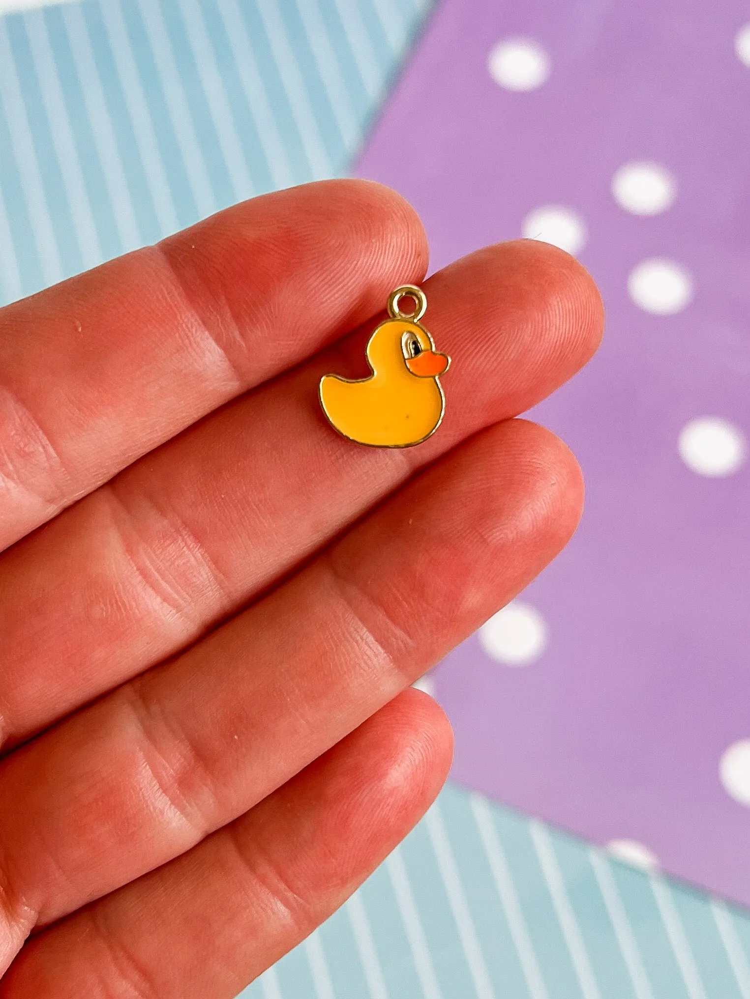 Debbie the Duck Necklace and Earrings