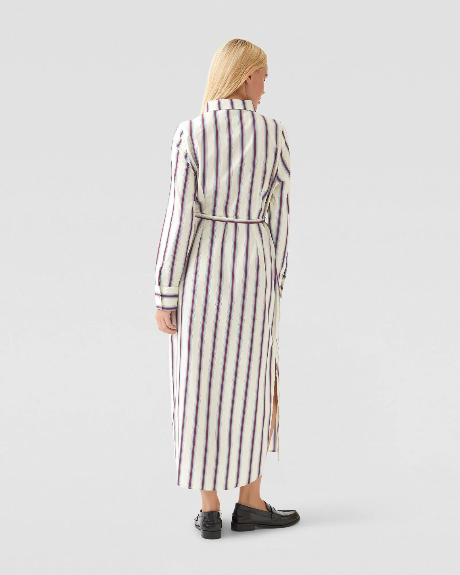 Dianne Cotton Striped Shirt Dress