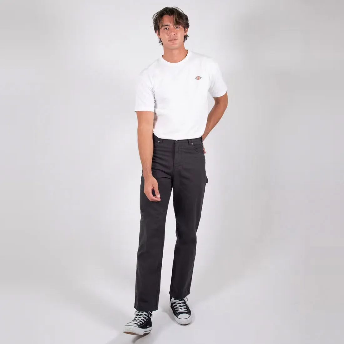 DICKIES Relaxed Fit Duck Jeans - Rinsed Black