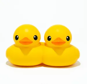 Double Ducks Vinyl Art Toy by Florentijn Hofman