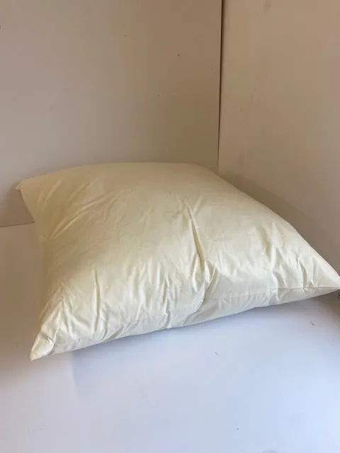Duck feather natural cushion pad 18 x 18 inch