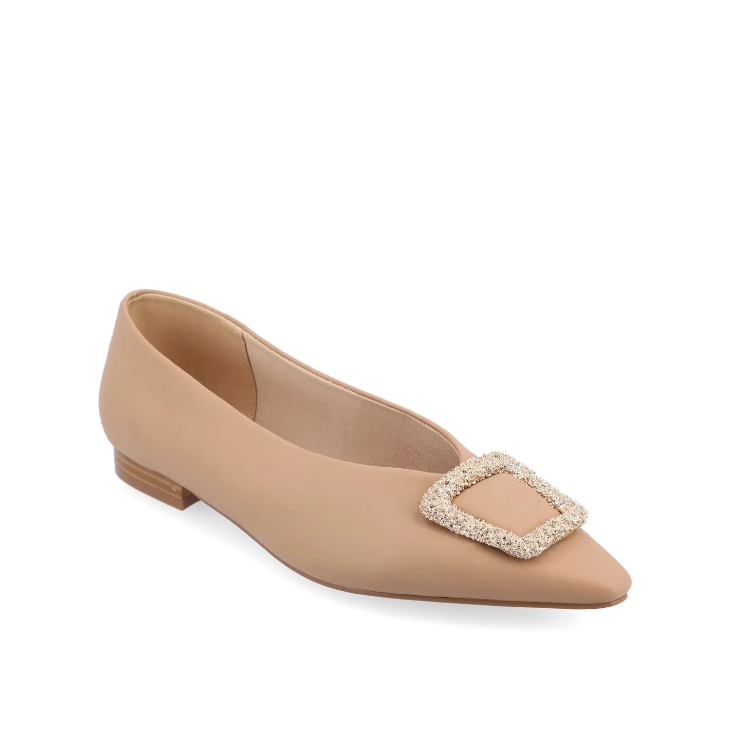 ELOWEN BALLET FLATS IN FAUX LEATHER