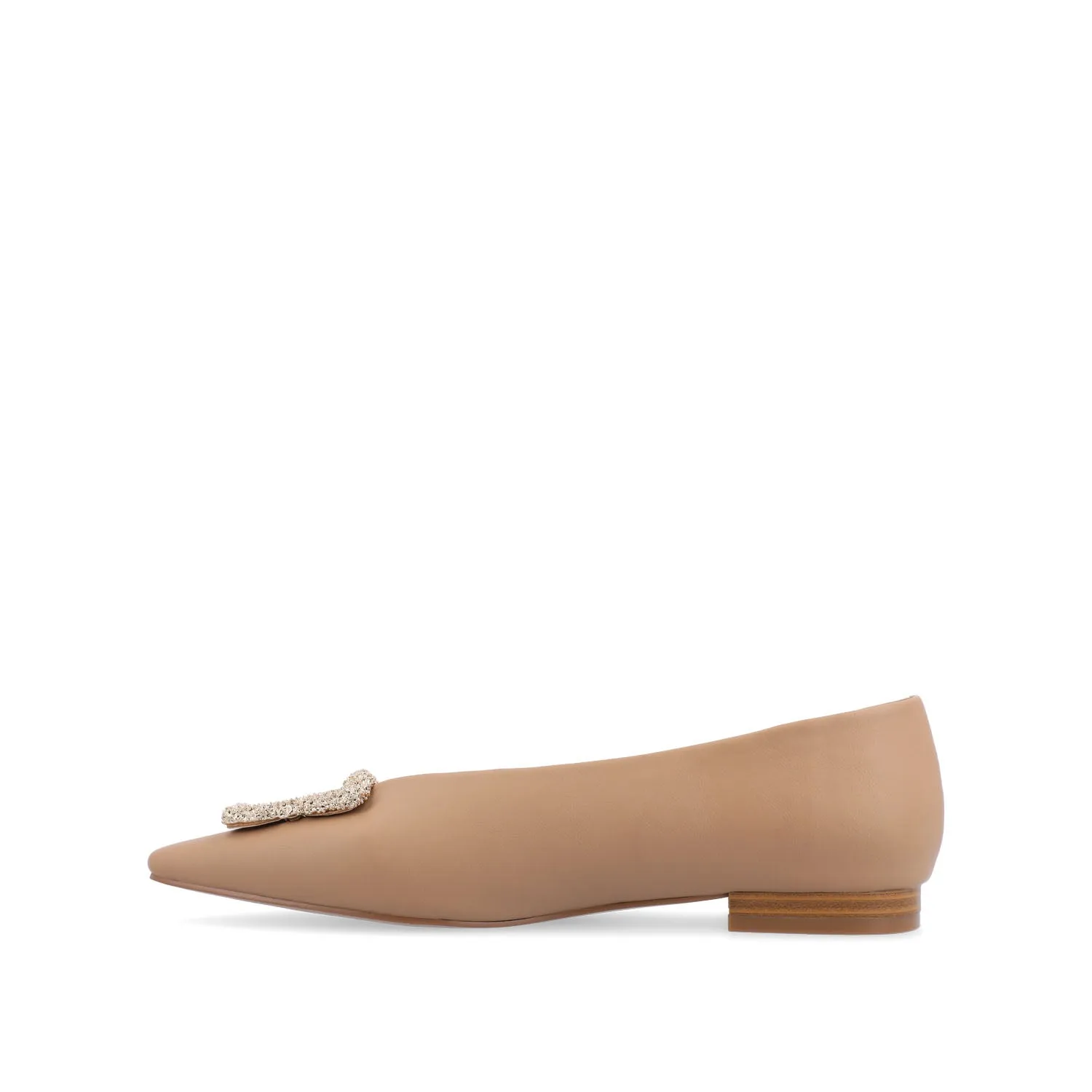 ELOWEN BALLET FLATS IN FAUX LEATHER