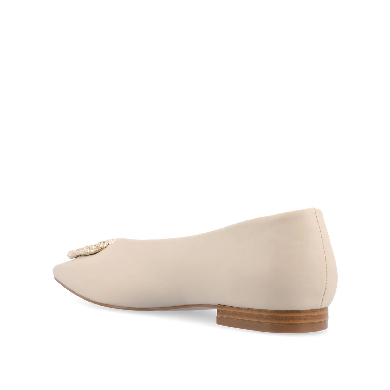 ELOWEN BALLET FLATS IN FAUX LEATHER
