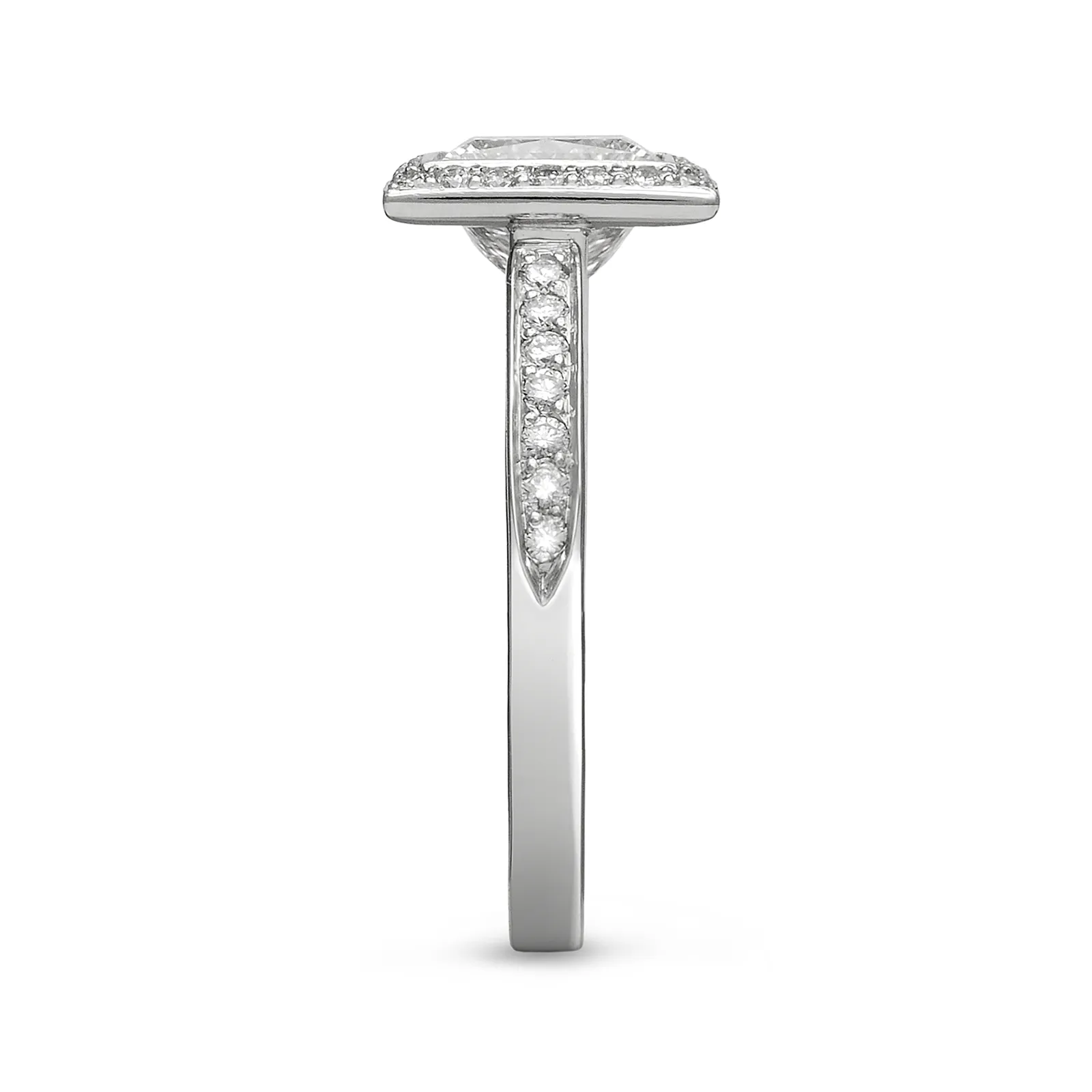 Entre Nous Princess Cut Engagement Ring