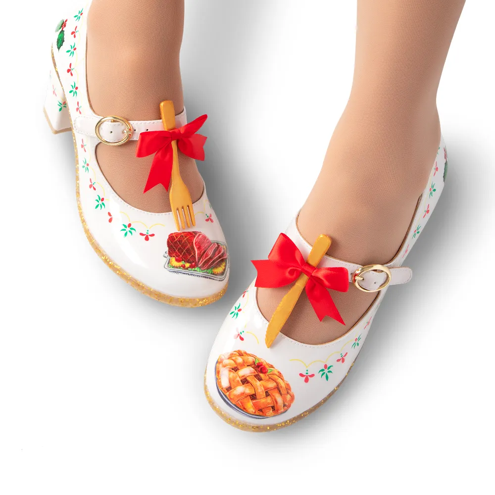 Hot Chocolate Design Christmas Feast Mid Heels