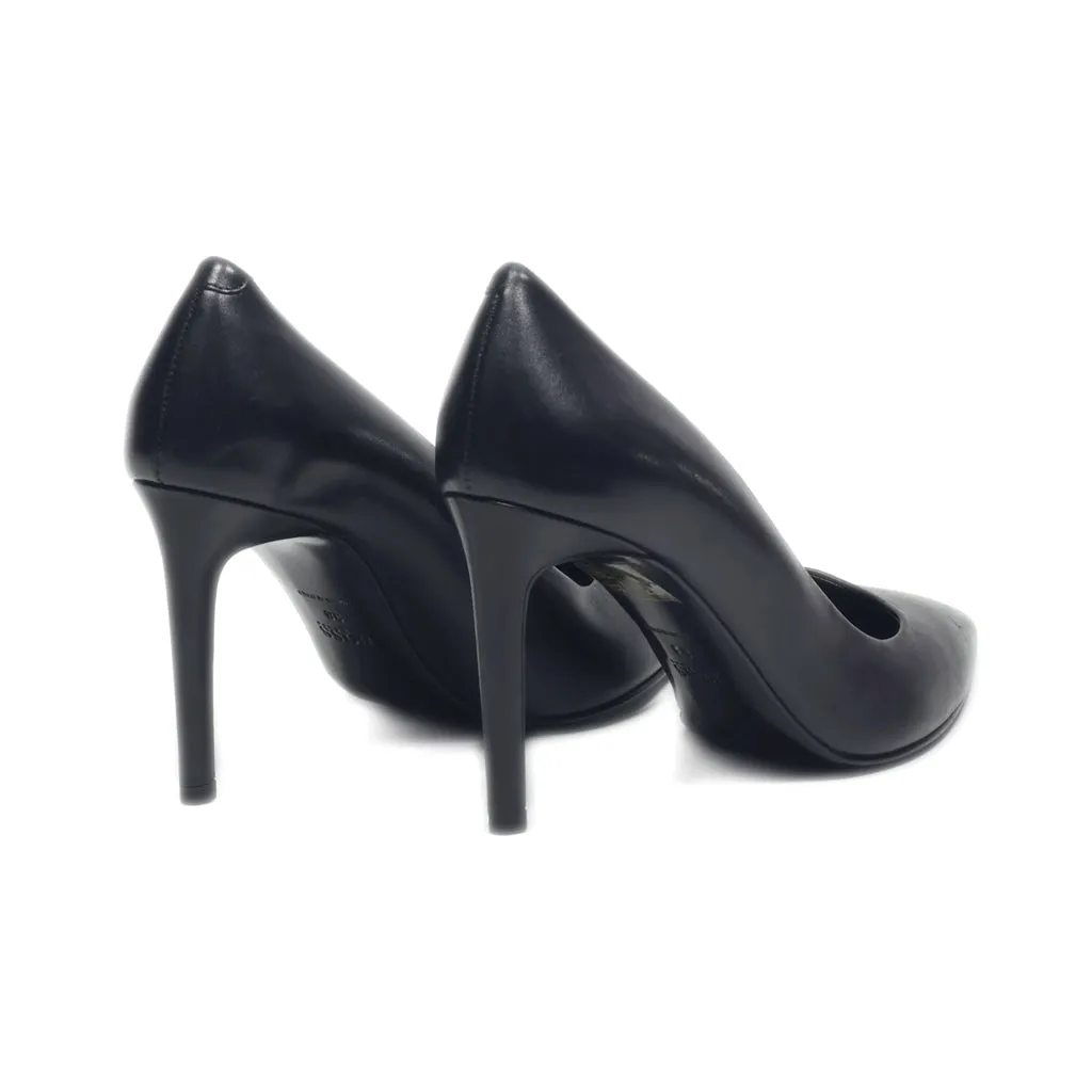 Hugo Boss Kitten Heels Leather Black Colour For Women