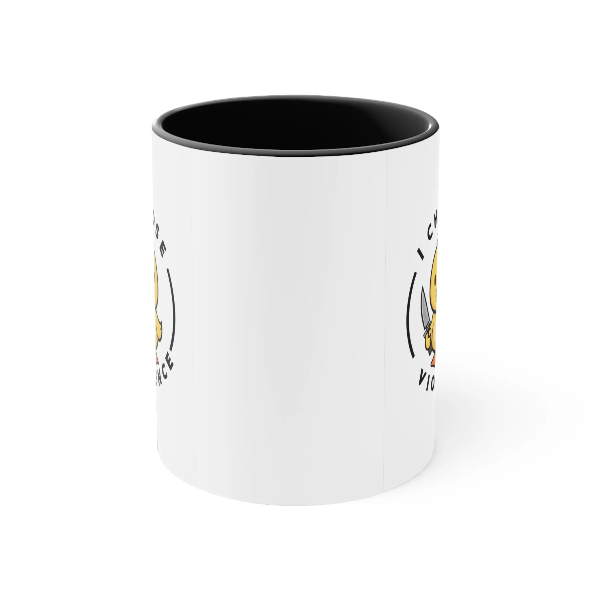 I Choose Violence Duck Funny Coffee Mug, 11oz