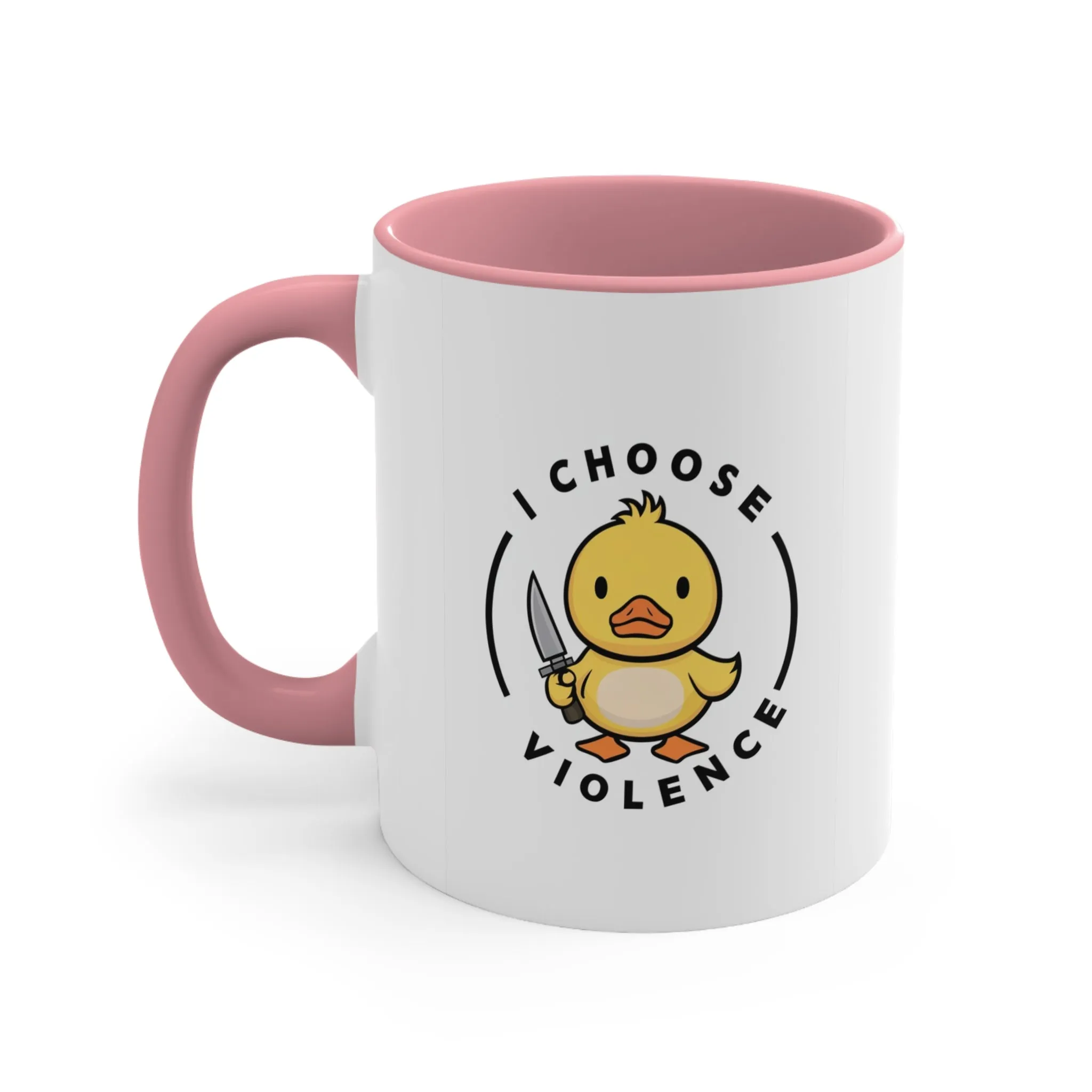 I Choose Violence Duck Funny Coffee Mug, 11oz
