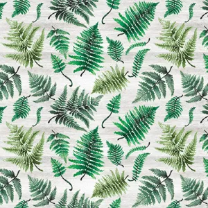 IVORY TOSSED FERNS - Rural Fantasy by Elizabeth Medley for Blank Quilting,100% Cotton, Toad Hollow Fabrics