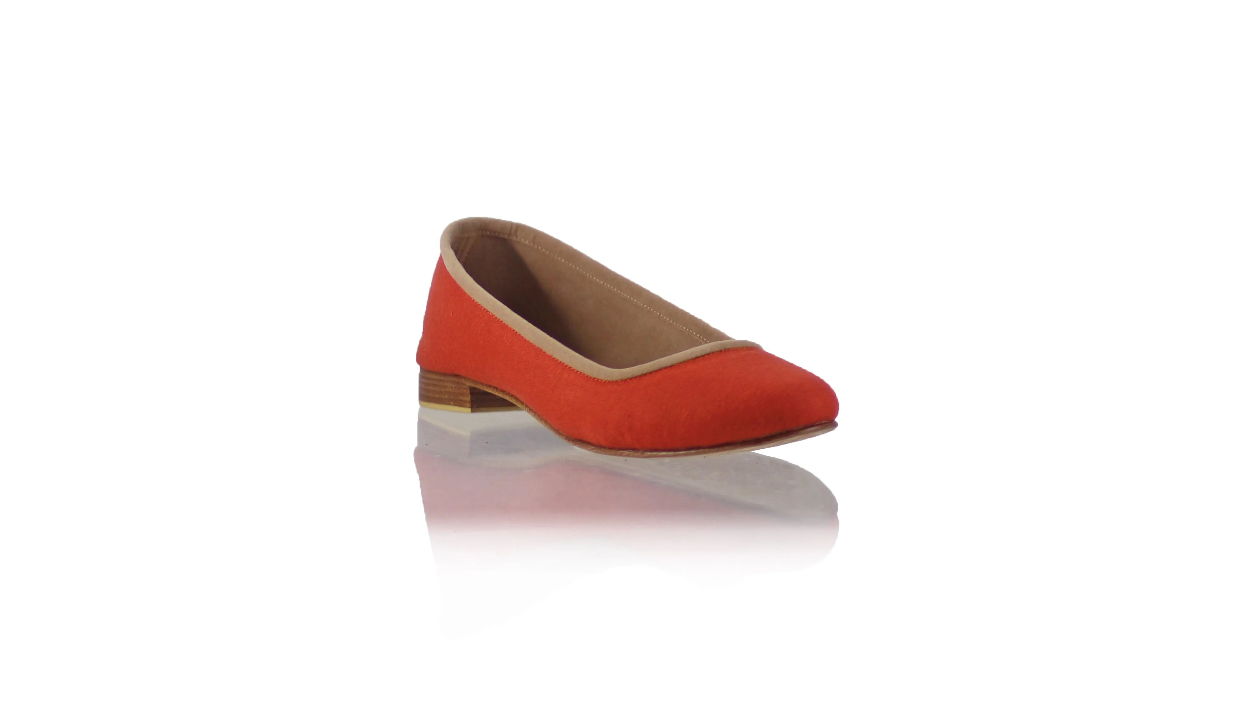 Kate 20mm Ballet - Orange Linen