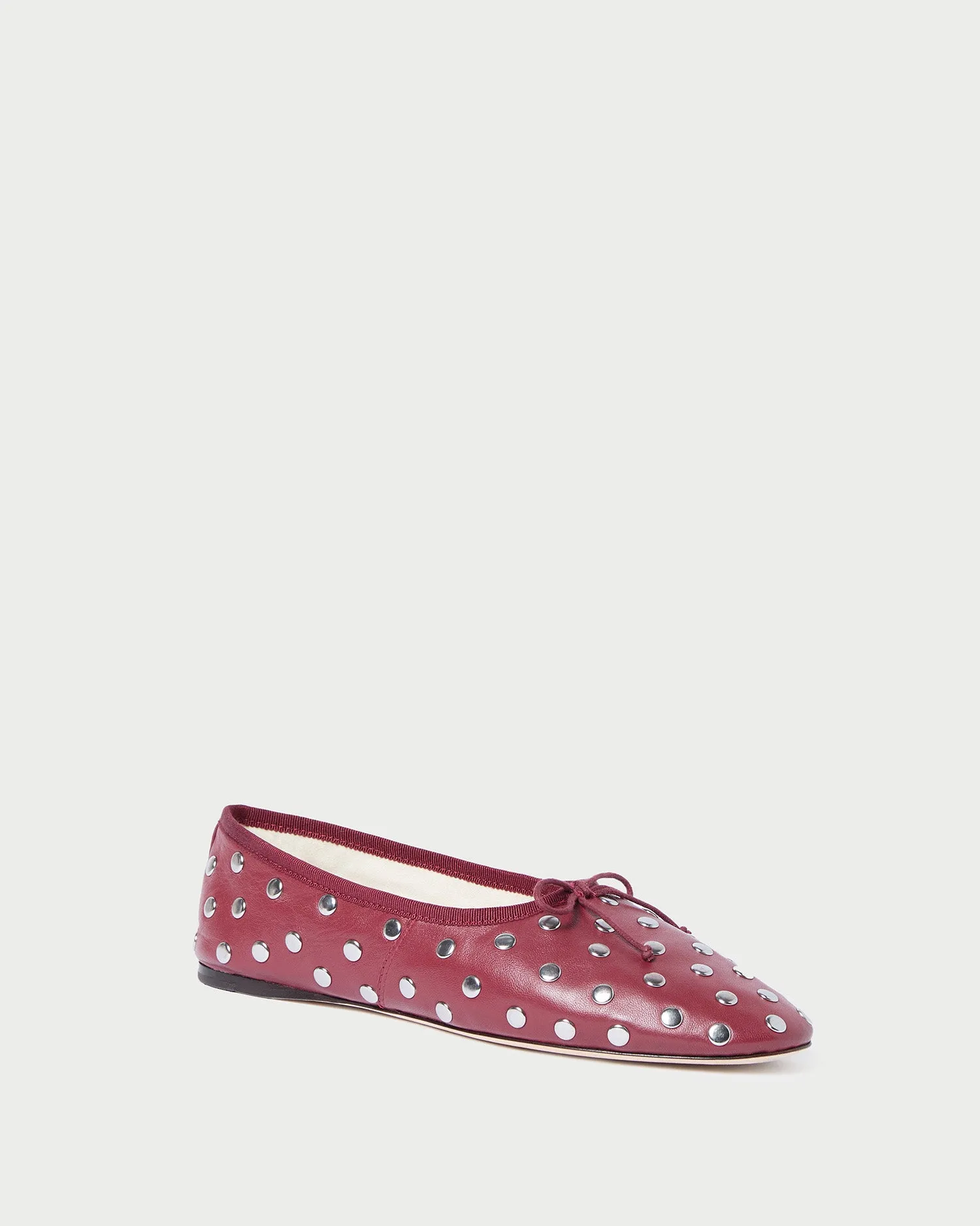 Landon Wine/Silver Ballet Flat