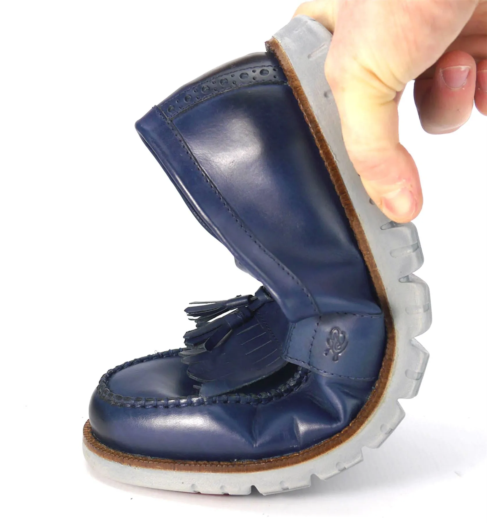London Brogues Gatz Loafer Leather Lightweight Flexible Mens Shoes