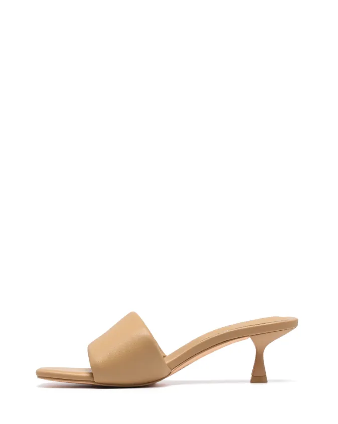 Luxe Mule Heel - Caramel