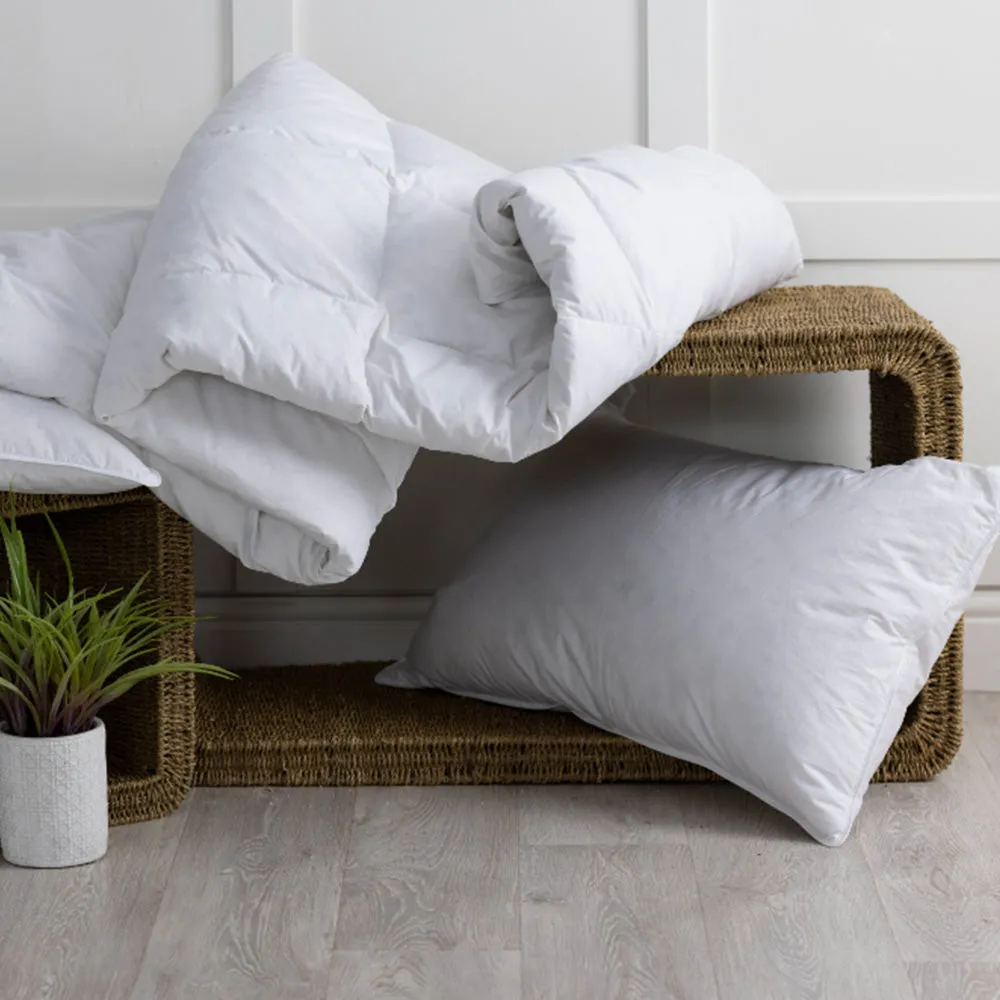 Luxury Hotel Quality Duck Feather Pillow White