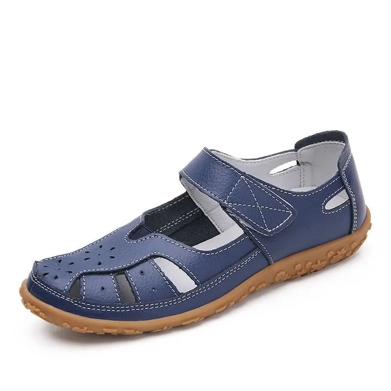 Nanccy Split Casual Loafers Closed Toe  Comfortable Walking  Sandals