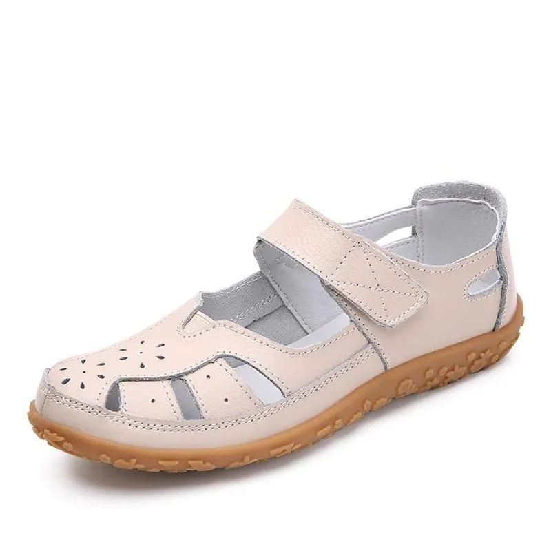 Nanccy Split Casual Loafers Closed Toe  Comfortable Walking  Sandals