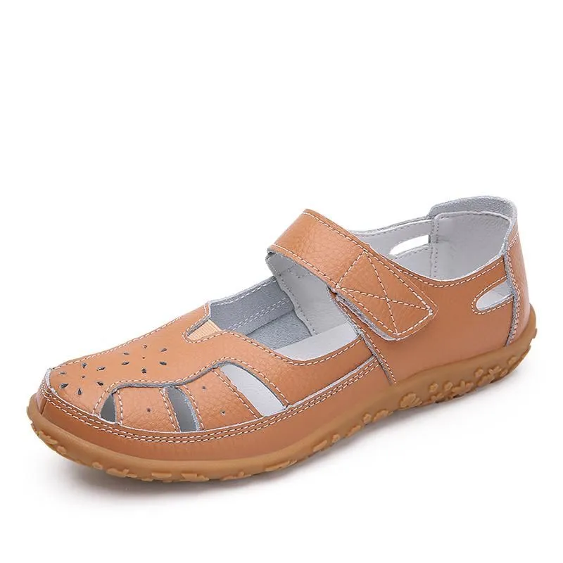 Nanccy Split Casual Loafers Closed Toe  Comfortable Walking  Sandals