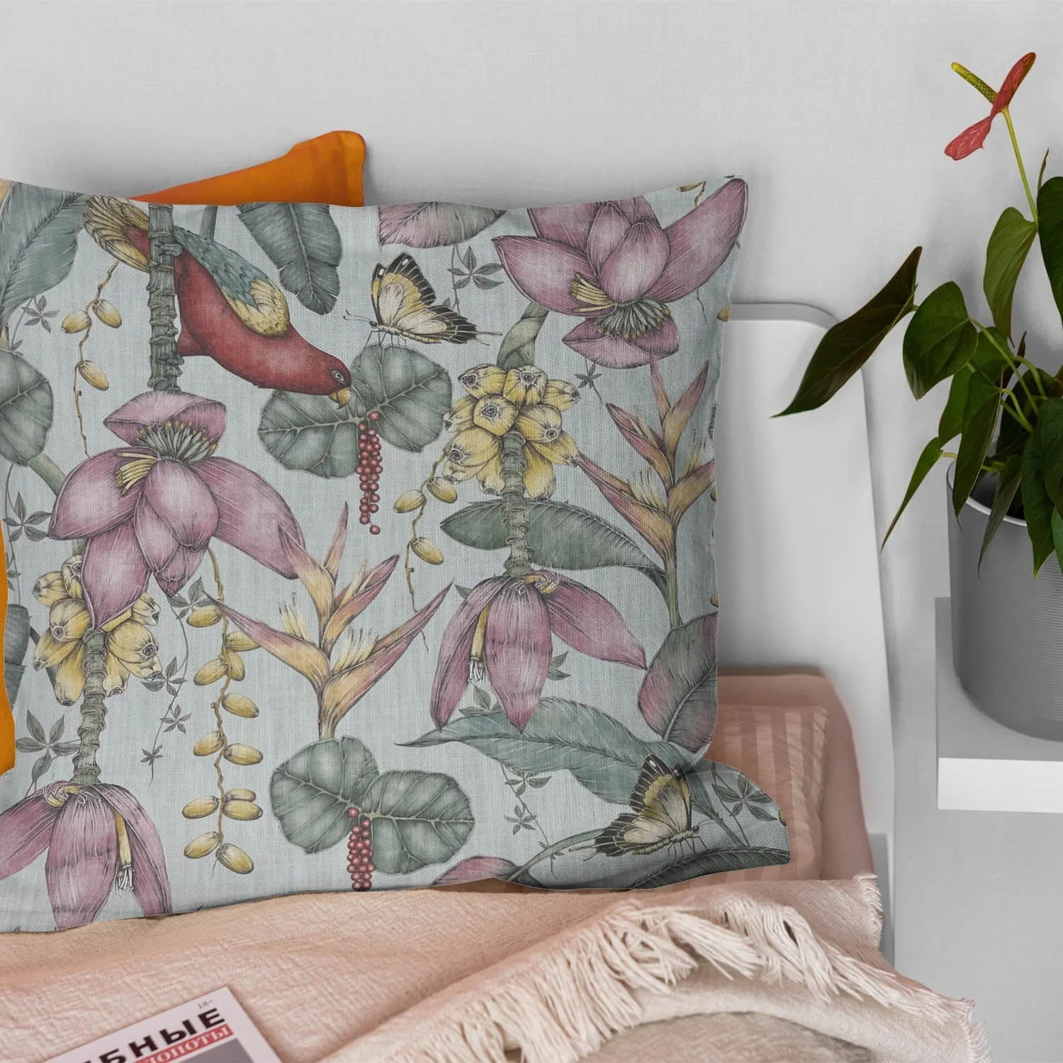 Plumeria Upholstery Fabric
