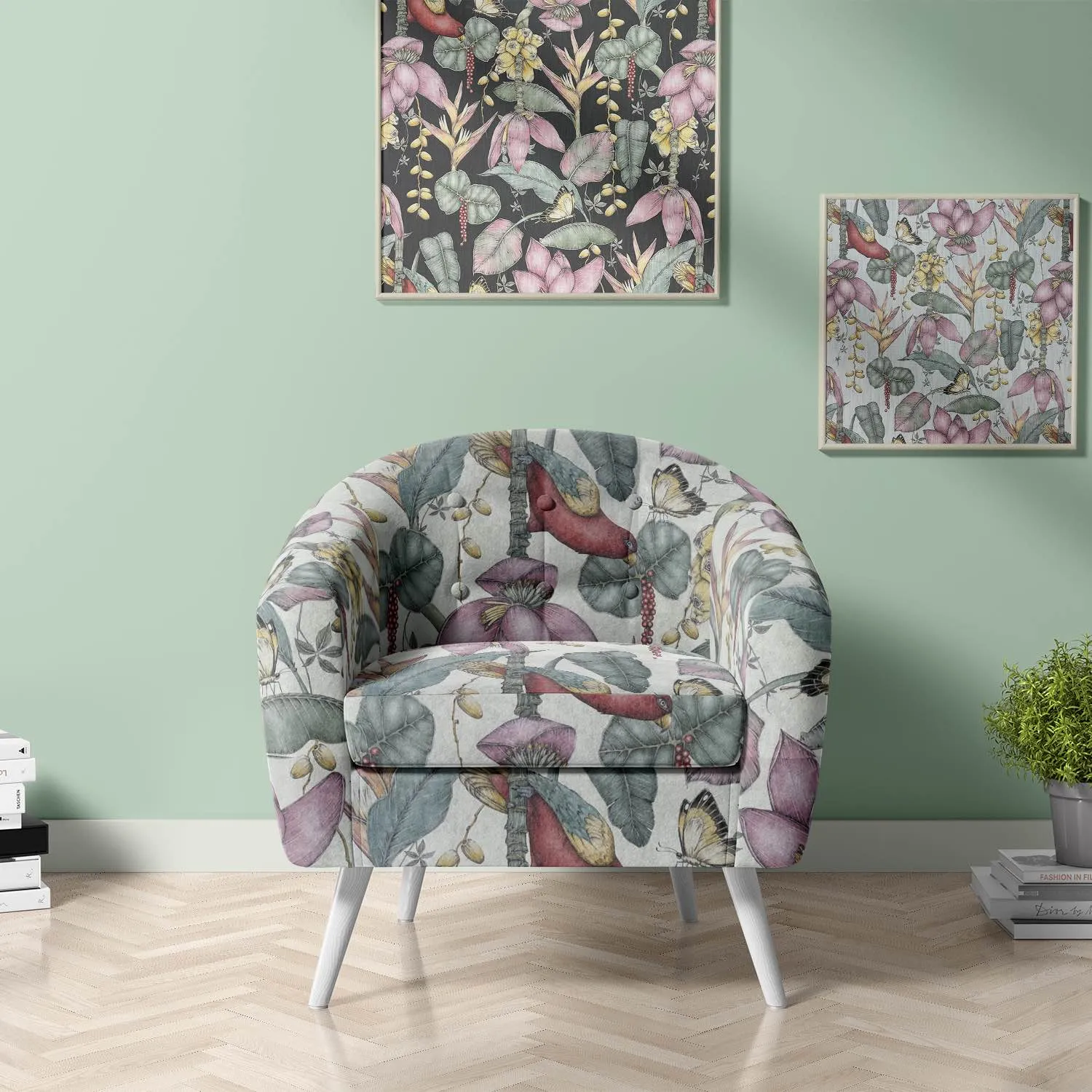 Plumeria Upholstery Fabric