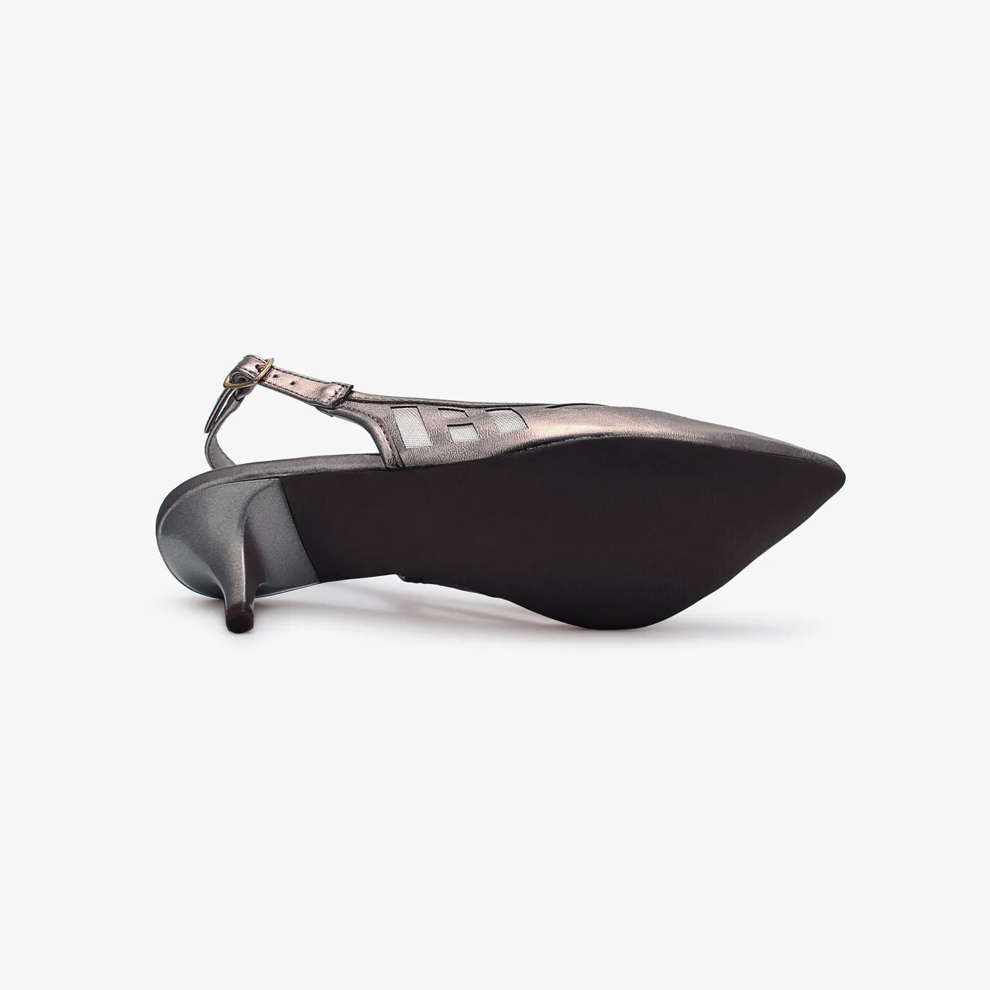 Pointed Toe Kitten Heel Sandals