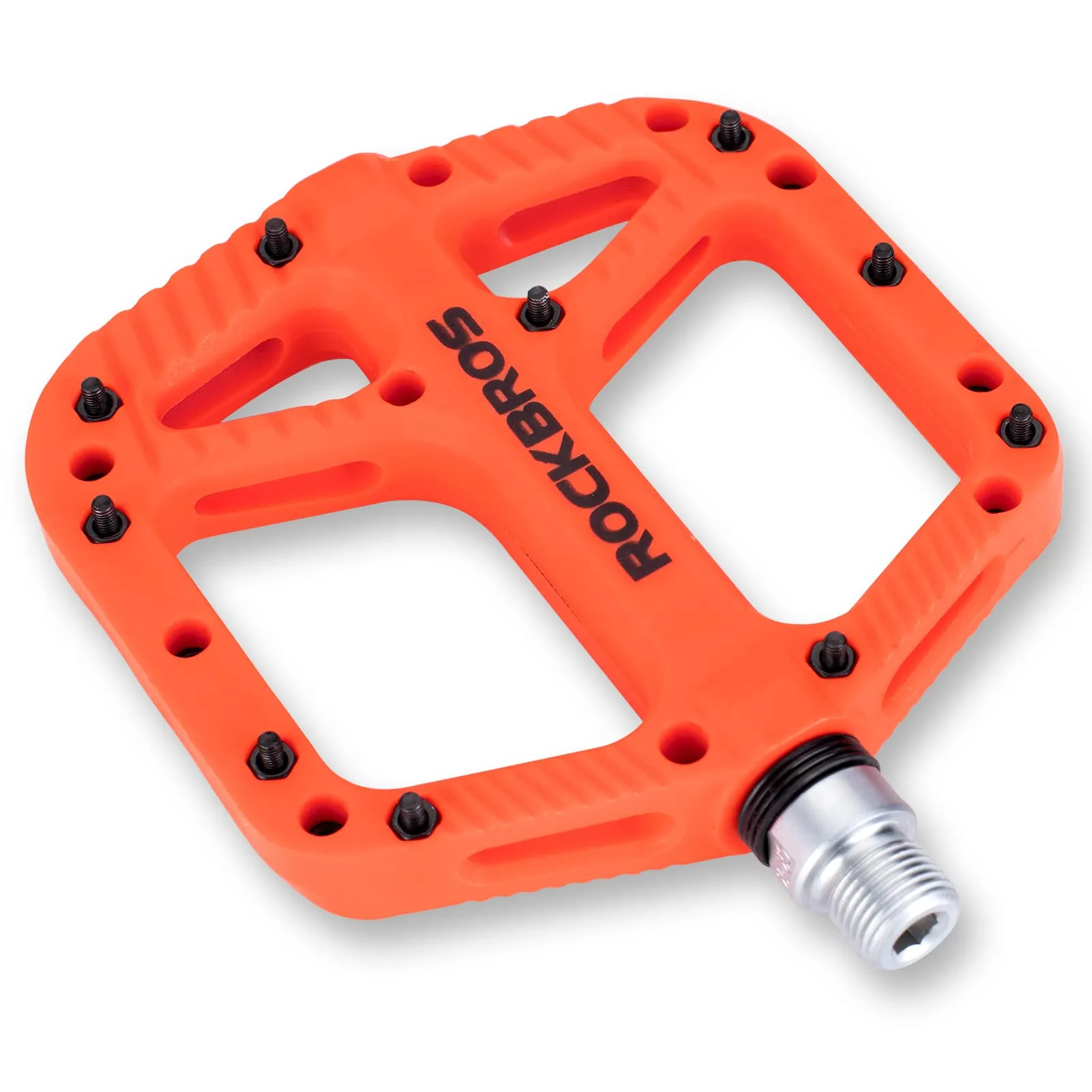 ROCKBROS Bike Pedals Nylon Fiber 9/16 Cycling Wide Platform Flat