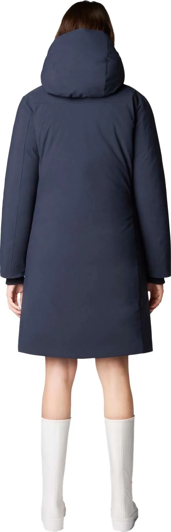Save the Duck Women&#x27;s Long Hooded Parka Sienna Blue Black | Buy Save the Duck Women&#x27;s Long Hooded Parka Sienna Blue Black here | Outnorth