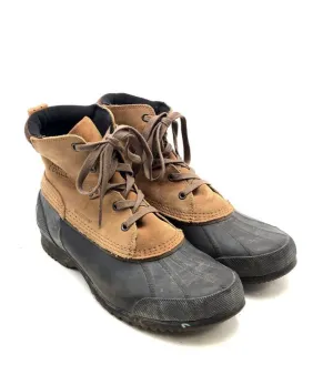 Sorel Men's Ankeny NM2101-286 Brown Black Lace-Up Duck Boots - Size 12