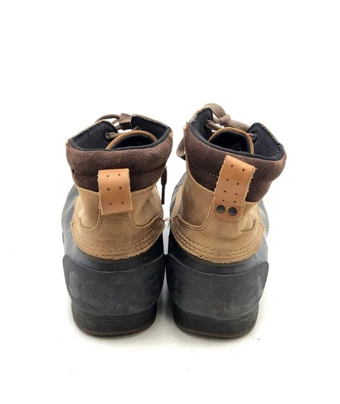 Sorel Men's Ankeny NM2101-286 Brown Black Lace-Up Duck Boots - Size 12