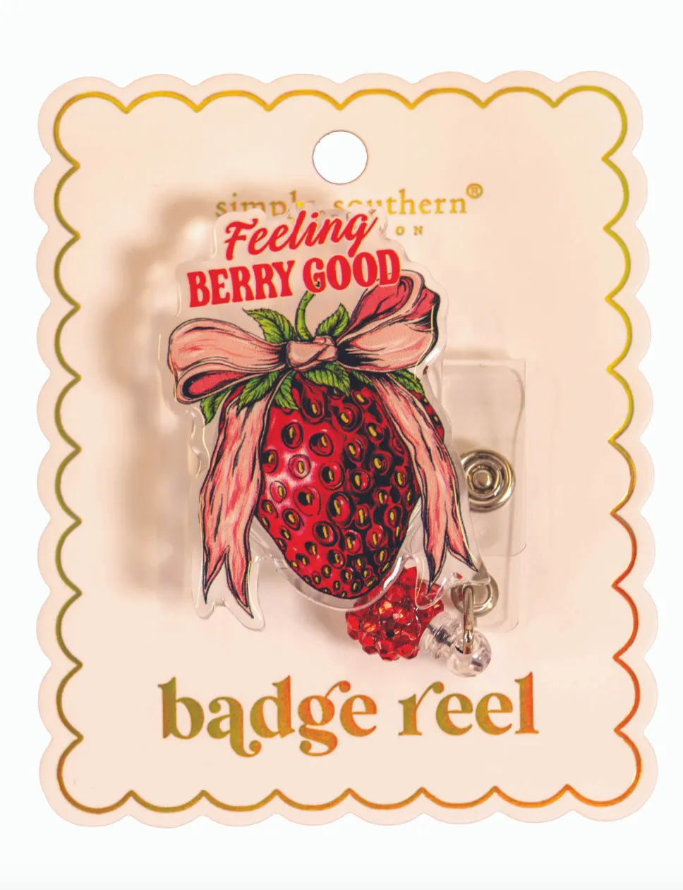 Sparkly Name Badge with Clip and Reel In 14 Options