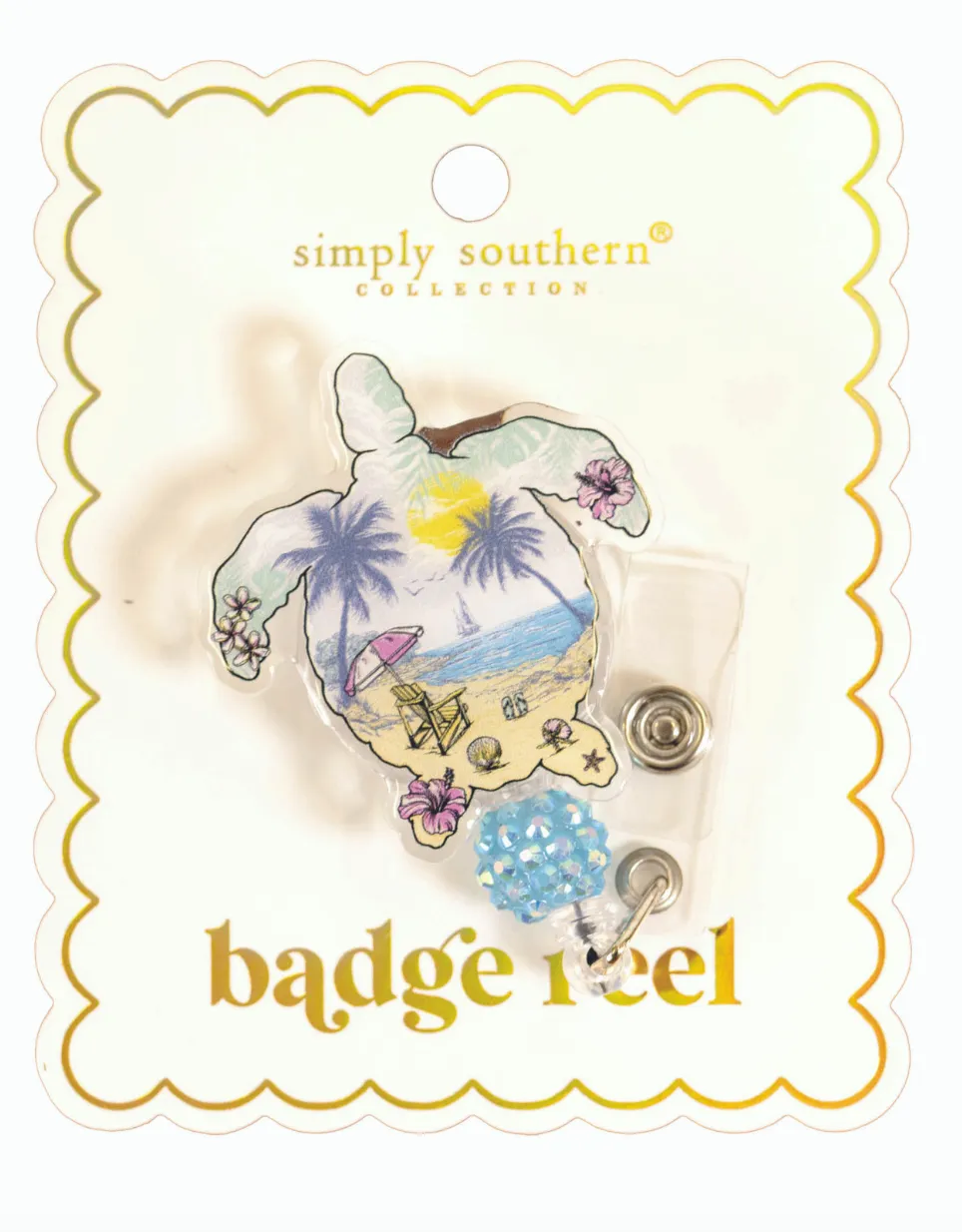Sparkly Name Badge with Clip and Reel In 14 Options